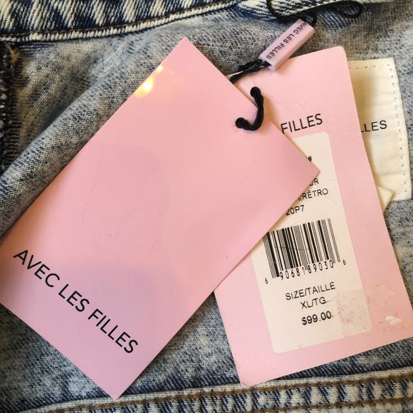 Avec Les Filles Acid Wash Jean Jacket - Picture 8 of 15